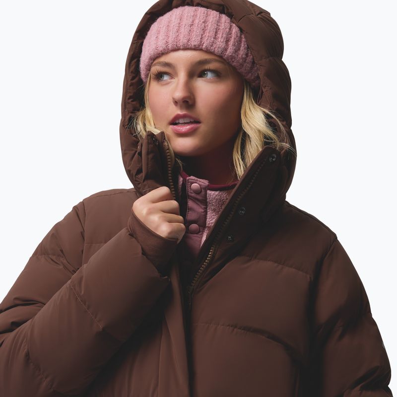 Dámský péřový kabát Columbia Amaze Puff Long Hooded tobacco 9