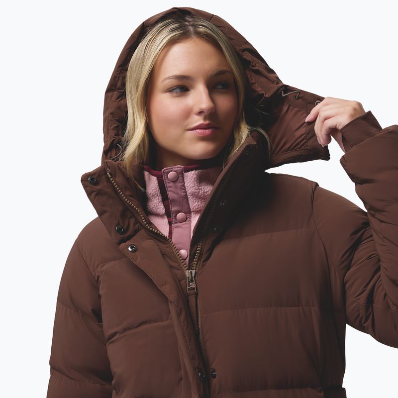 Dámský péřový kabát Columbia Amaze Puff Long Hooded tobacco 10