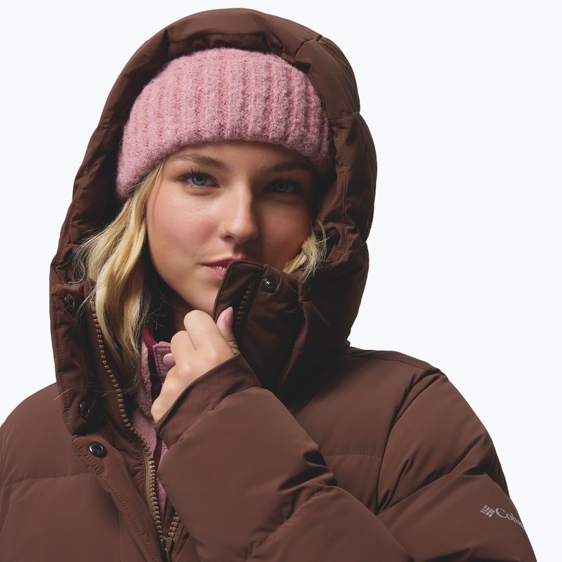 Dámský péřový kabát Columbia Amaze Puff Long Hooded tobacco 11