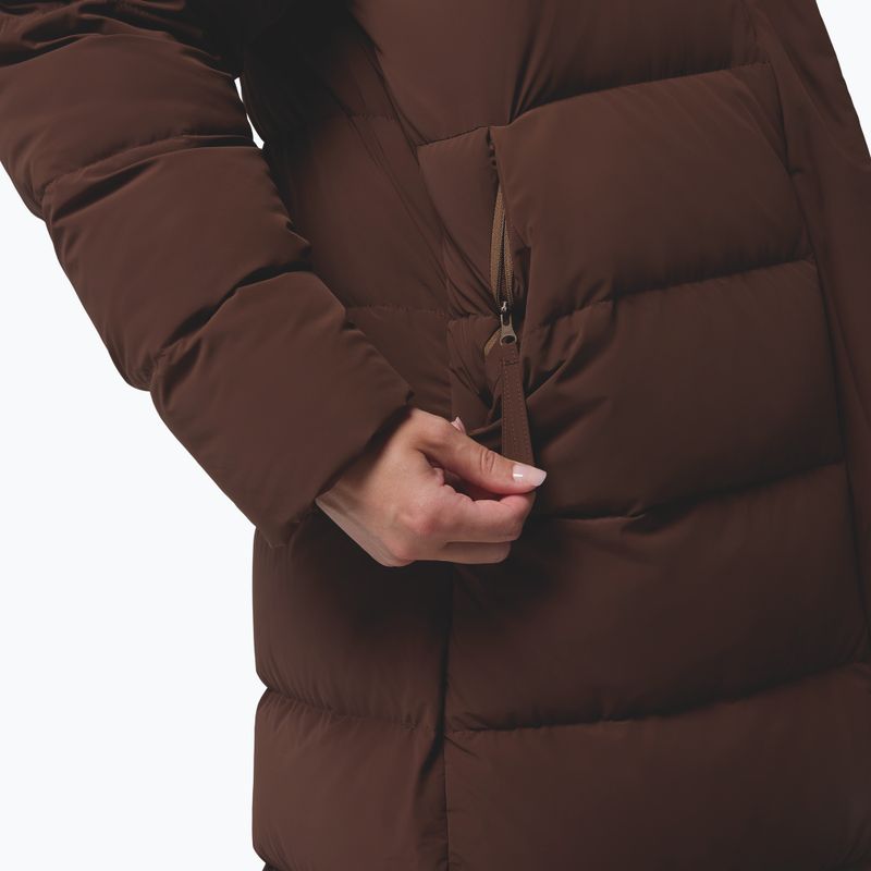 Dámský péřový kabát Columbia Amaze Puff Long Hooded tobacco 14
