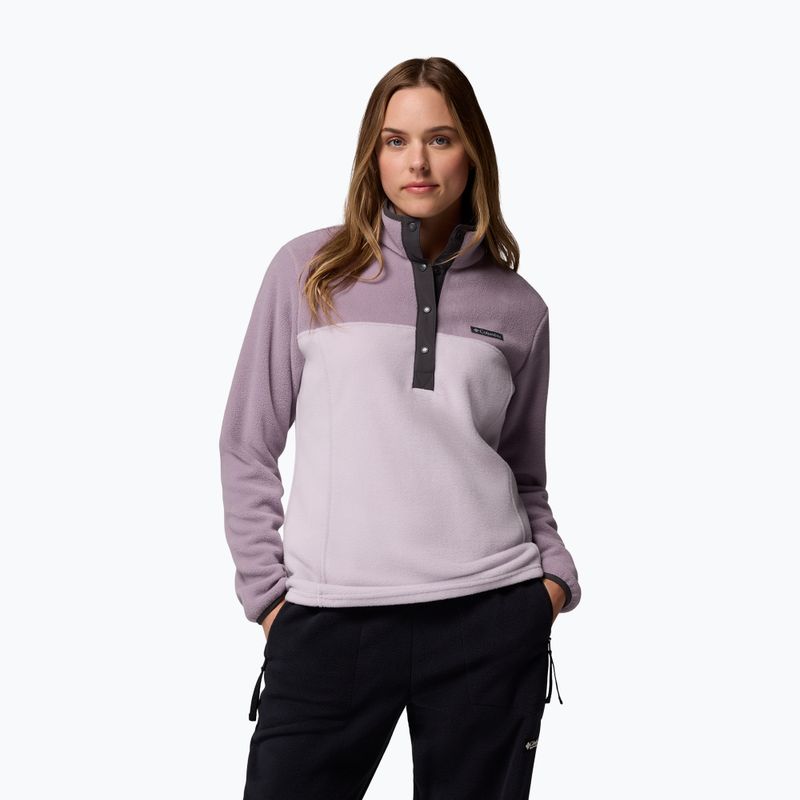 Dámská mikina Columbia Benton Springs 1/2 Snap lavender pearl/shale purple/shark