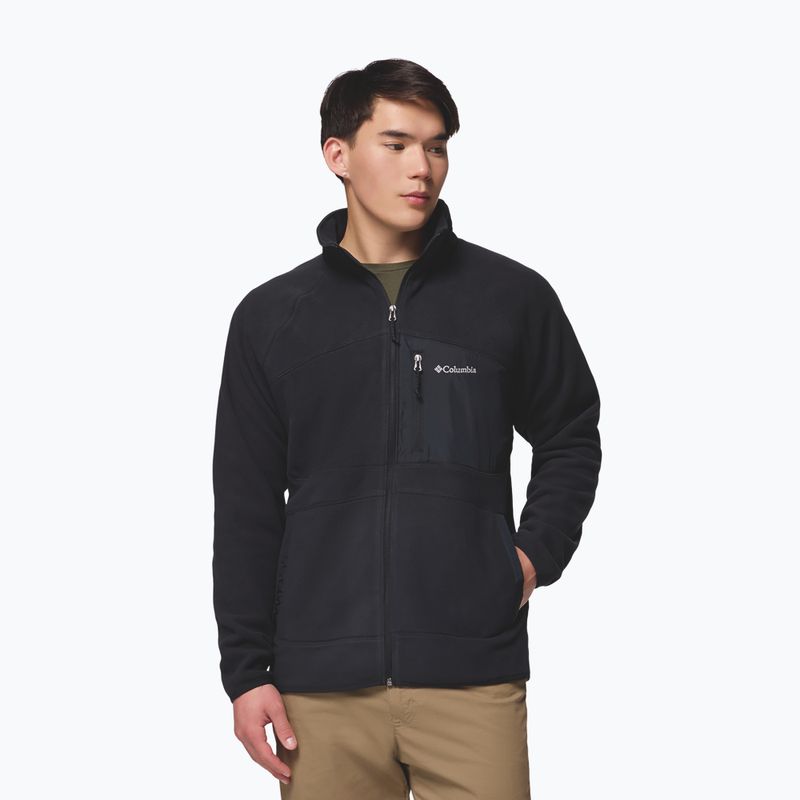 Pánská fleecová mikina Columbia Fast Trek Overlay Full Zip black 5