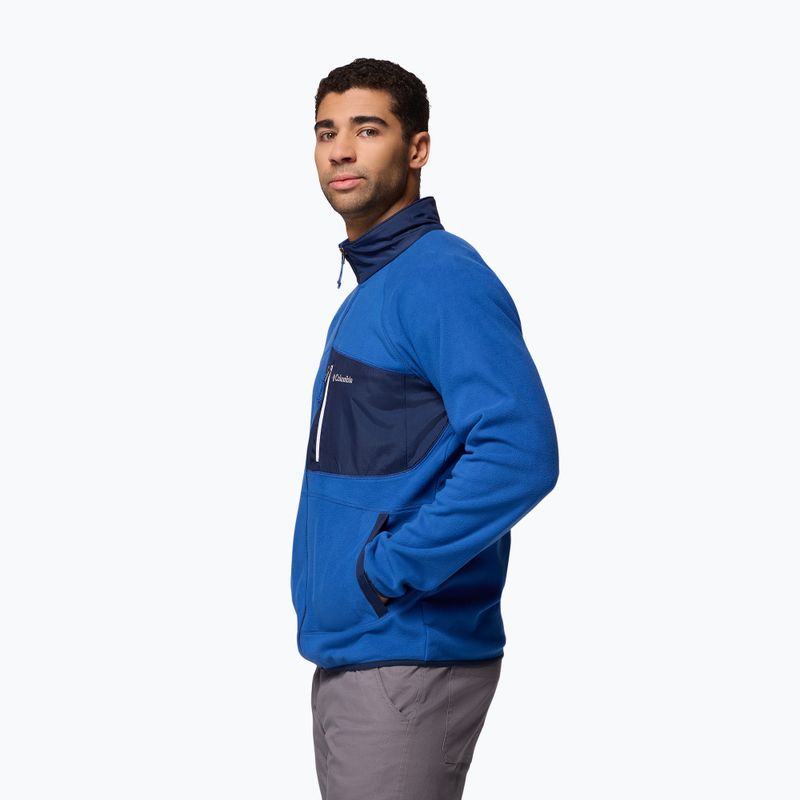 Pánská fleecová mikina Columbia Fast Trek Overlay Full Zip mt blue/coll navy 4