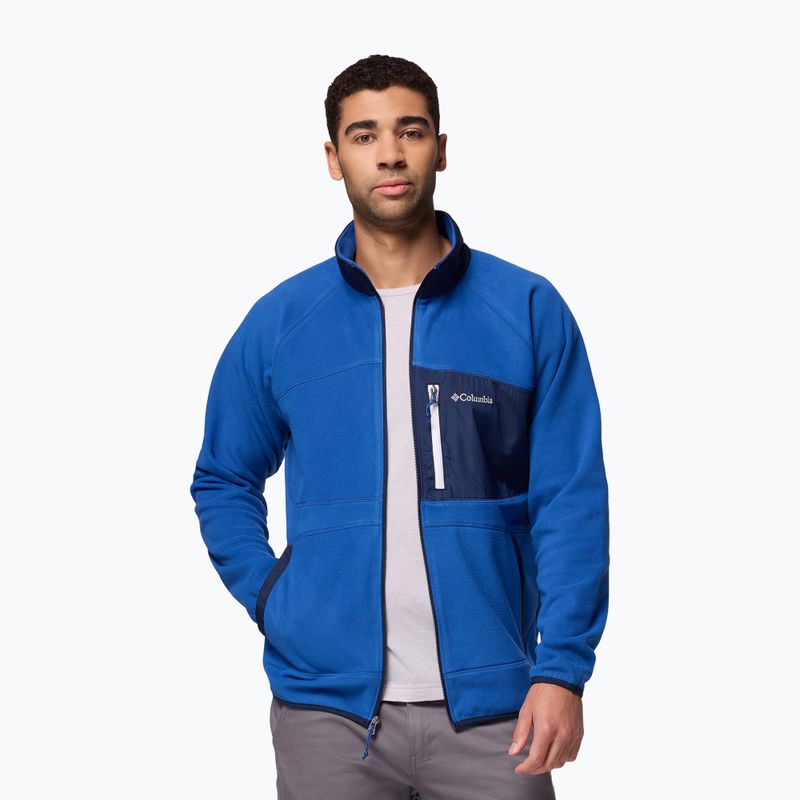 Pánská fleecová mikina Columbia Fast Trek Overlay Full Zip mt blue/coll navy 5