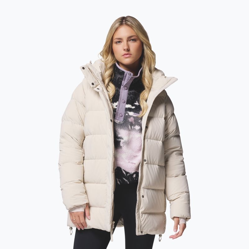 Dámská péřová bunda Columbia Amaze Puff Mid Hooded dark stone 5