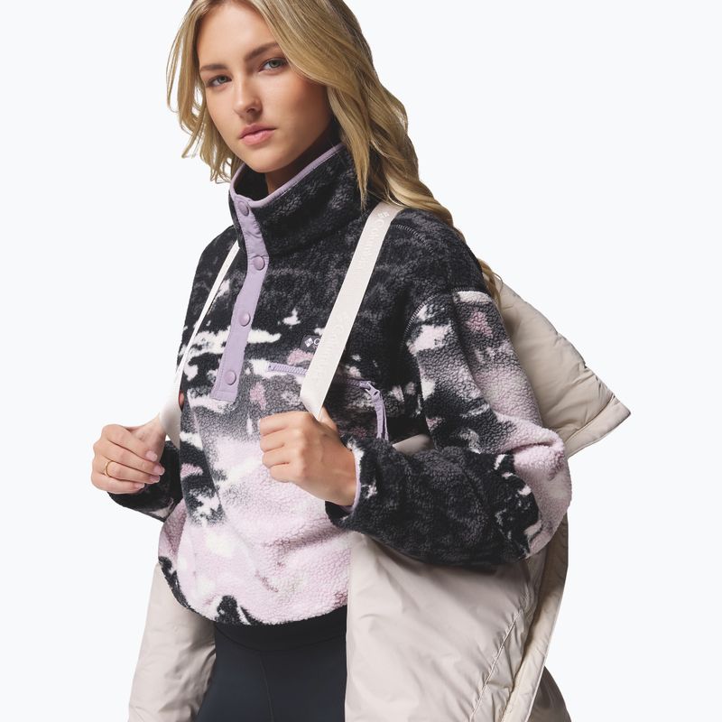 Dámská péřová bunda Columbia Amaze Puff Mid Hooded dark stone 15