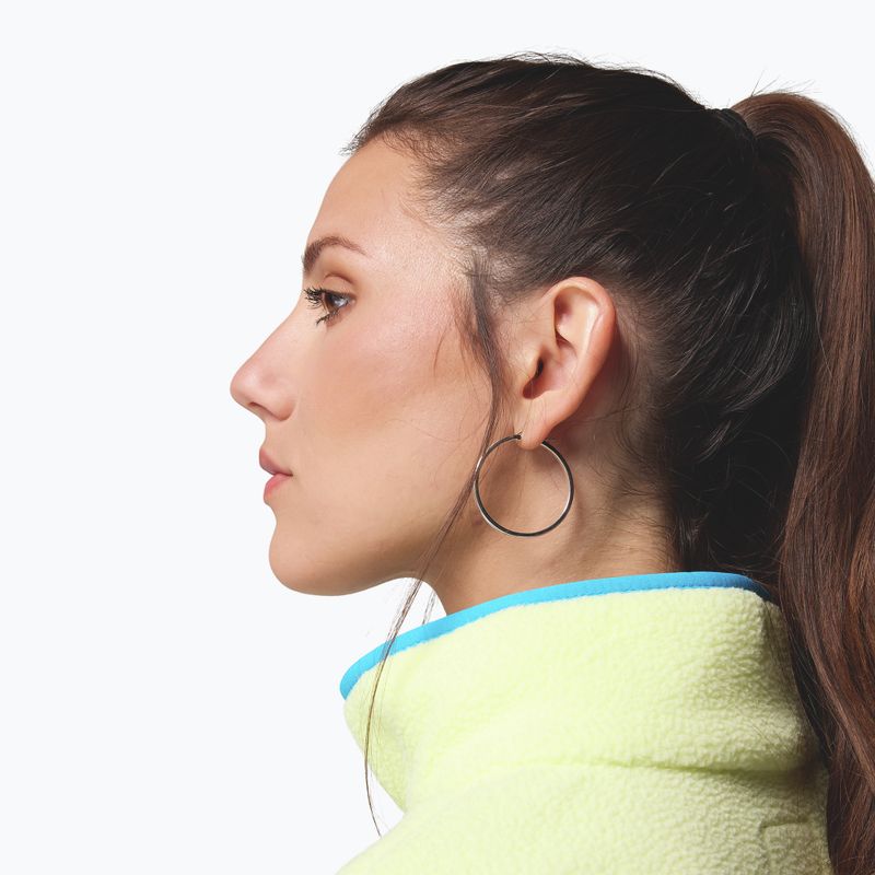 Dámská fleecová mikina Columbia Helvetia II Cropped Half Snap Fleece citron haze/black/compass blue 8