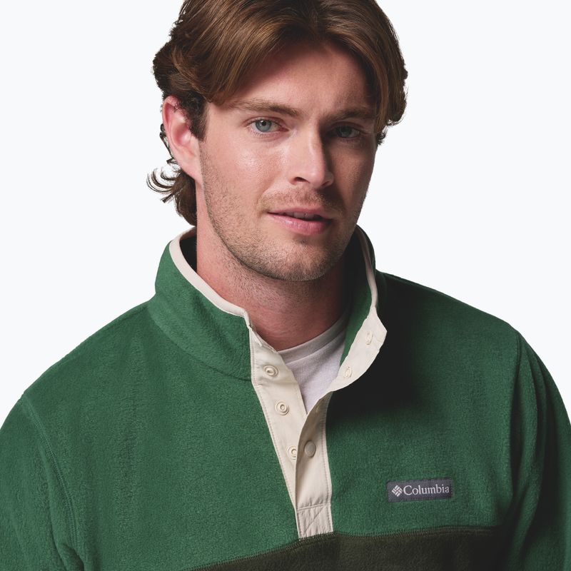 Pánská fleecová mikina Columbia Steens Mountain Half Snap II greenscape/rainforest 5