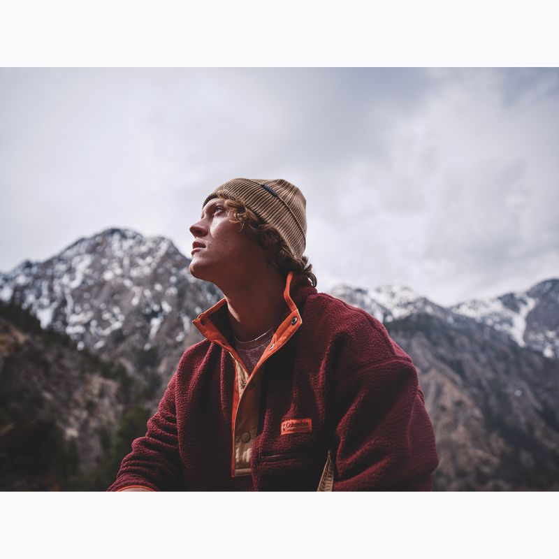 Pánská fleecová mikina Columbia Helvetia II Half Snap Fleece rich wine 8