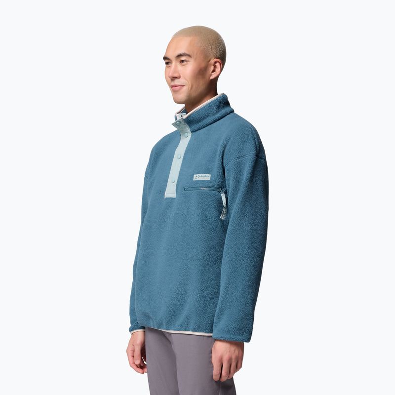 Pánská fleecová mikina Columbia Helvetia II Half Snap Fleece everblue 4