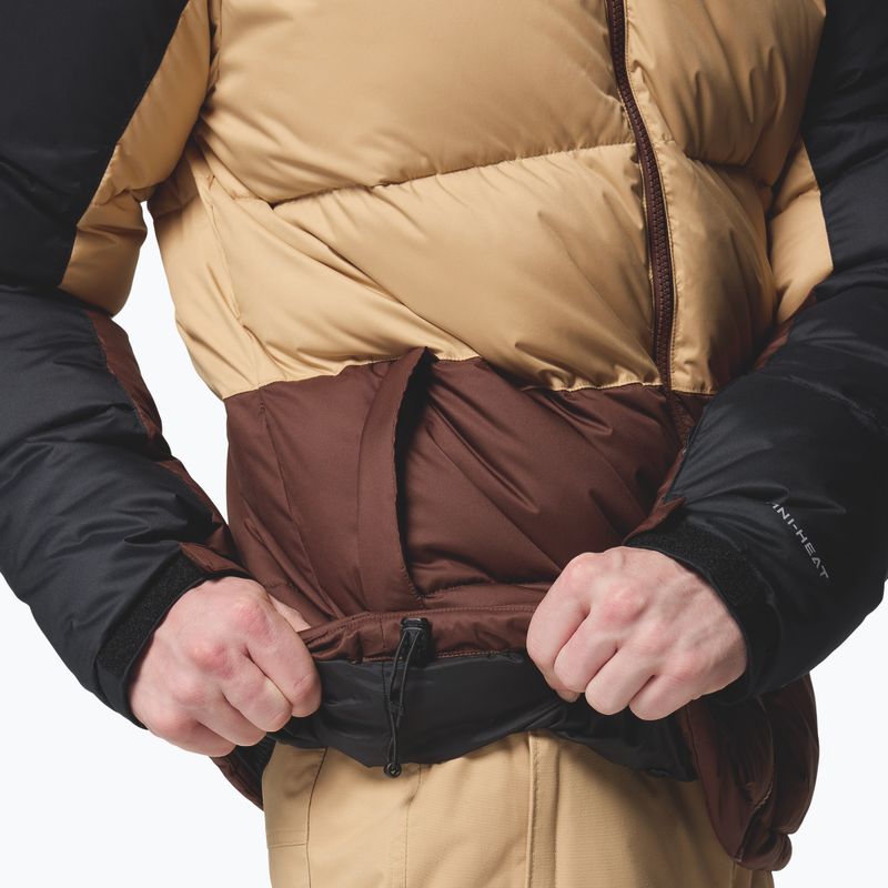 Pánská lyžařská bunda Columbia Slope Style black/canoe/tobacco 8