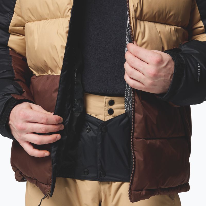 Pánská lyžařská bunda Columbia Slope Style black/canoe/tobacco 11
