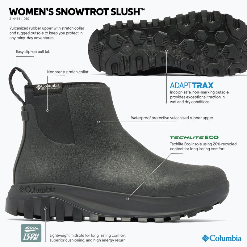 Dámské zimní boty Columbia Snowtrot Slush black/sea salt 8