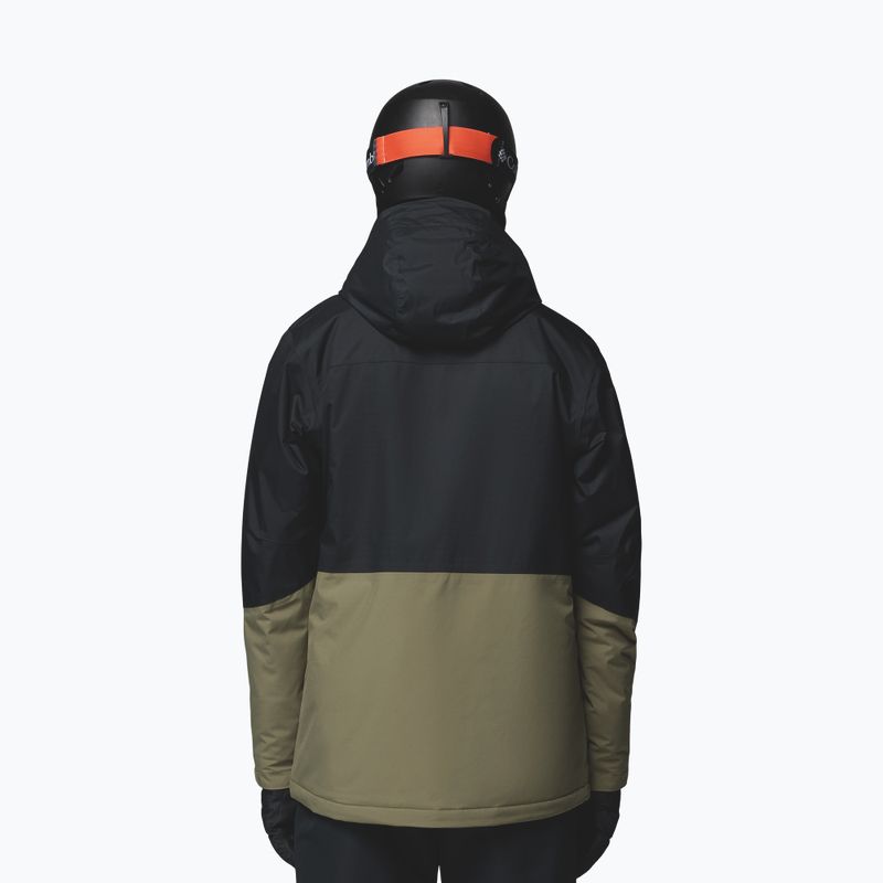 Pánská lyžařská bunda Columbia Iceberg Point II stone green/black 3