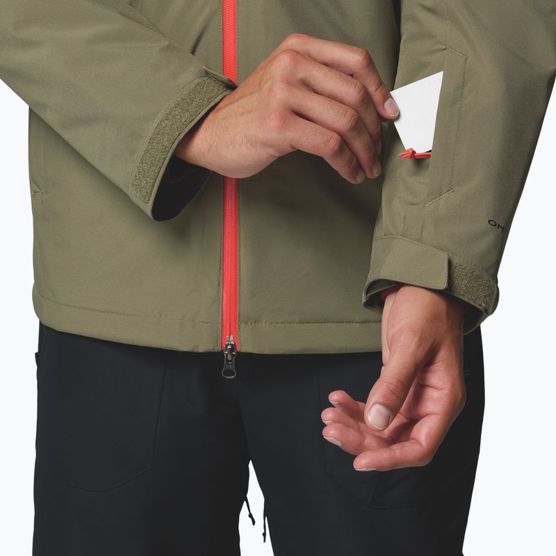 Pánská lyžařská bunda Columbia Iceberg Point II stone green/black 8