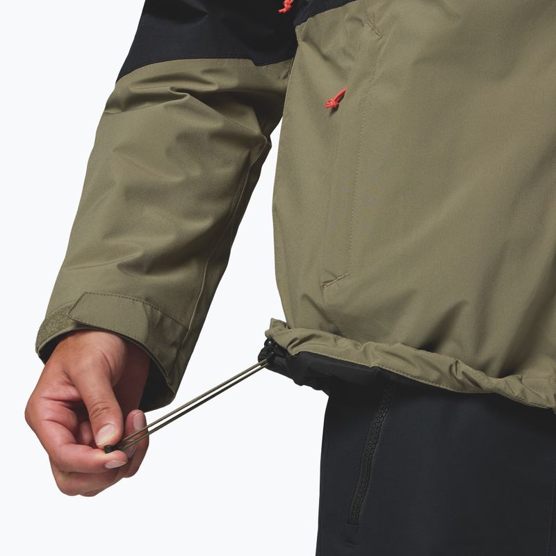 Pánská lyžařská bunda Columbia Iceberg Point II stone green/black 9