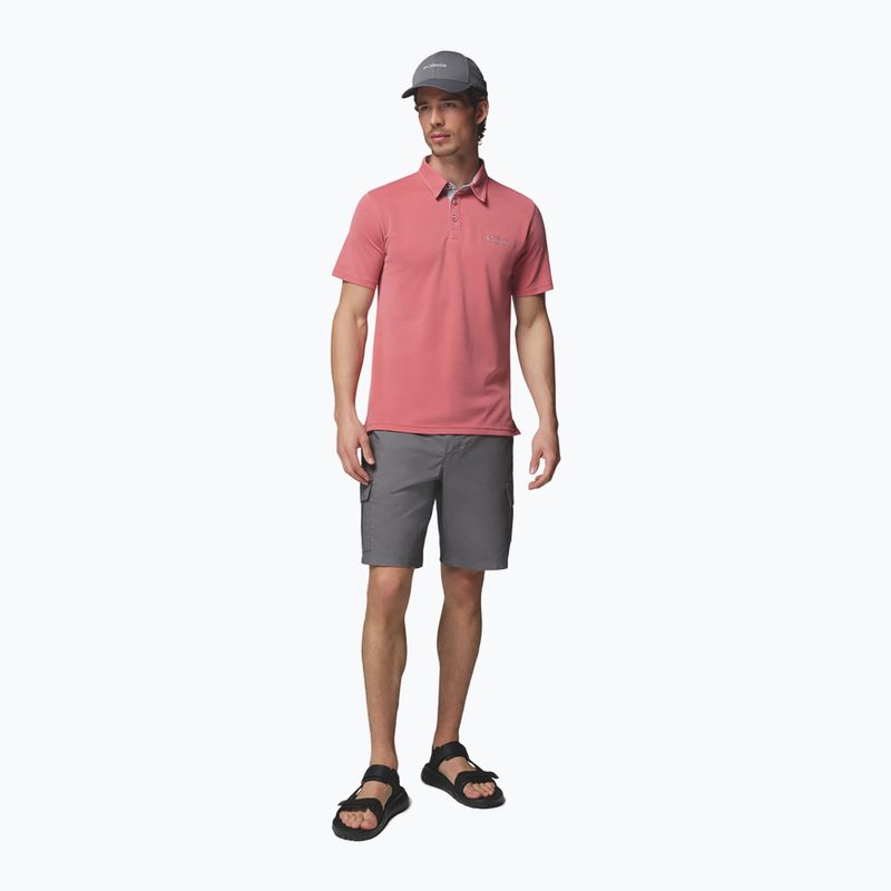 Pánské tričko Columbia Nelson Point Polo washed red 2