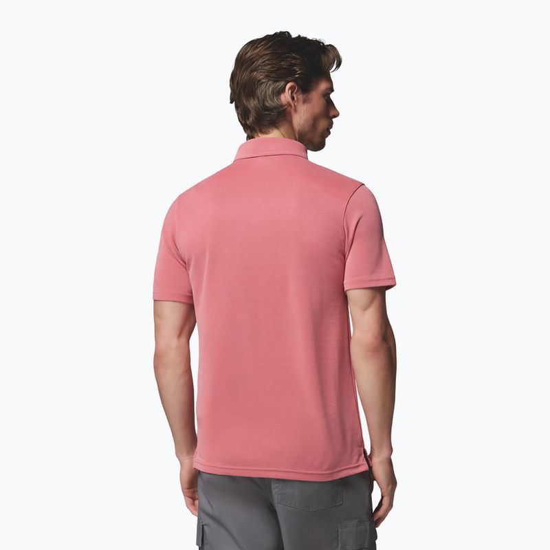 Pánské tričko Columbia Nelson Point Polo washed red 3