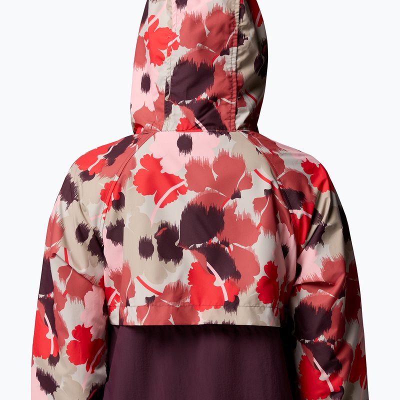Dámská větrovka Columbia Spire Valley Printed Windbreaker washed red ikatbloom print/moonvista 7