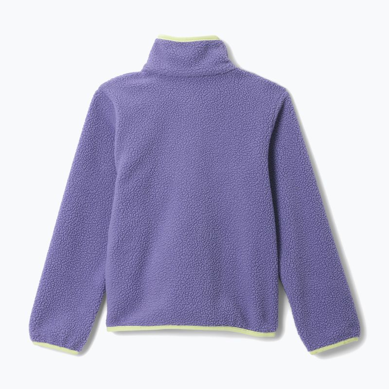 Dětská fleecová mikina Columbia Halvetia II Half Snap Fleece stormwatch/lavender pearl 2