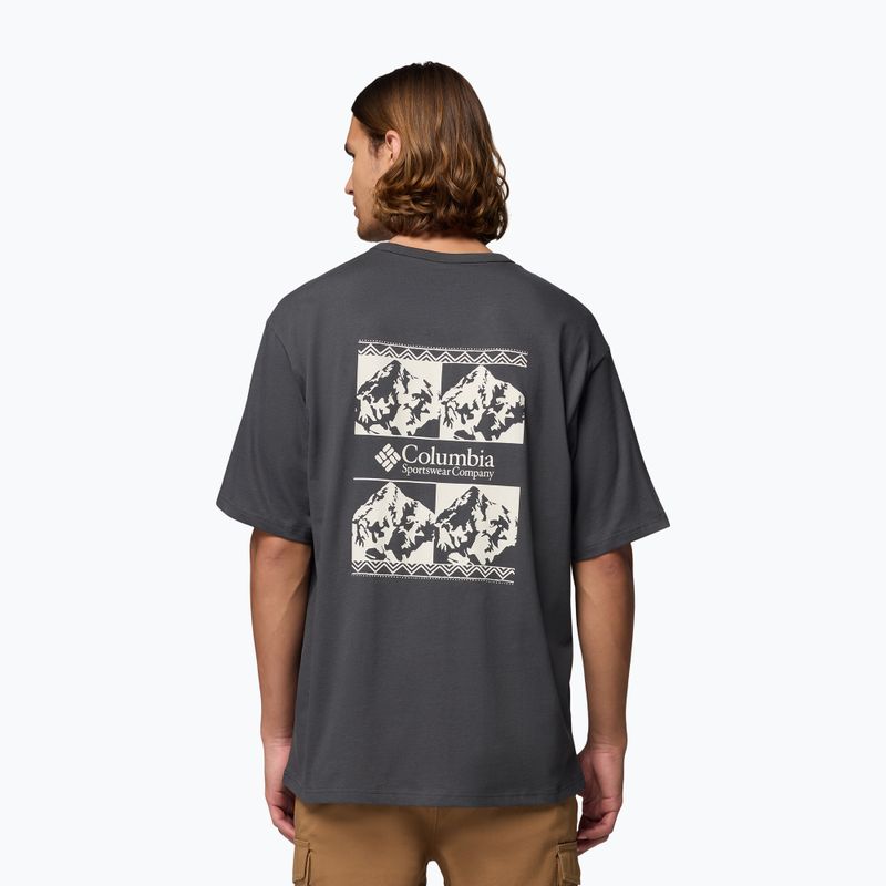 Pánské tričko Columbia CSC Heavyweight Iconic Tee shark/repeated peaks 3