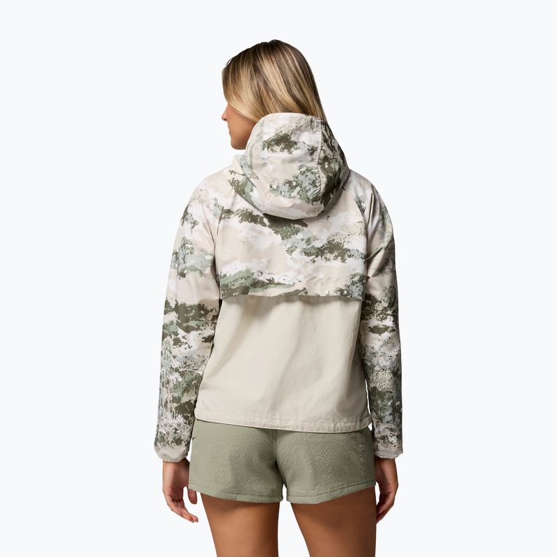 Dámská větrovka Columbia Spire Valley Printed Windbreaker safari fieldaze print/dark stone 3