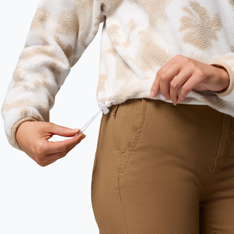 Dámská fleecová mikina Columbia Helvetia II Printed Cropped Half Snap seasalt/sprayflower 6