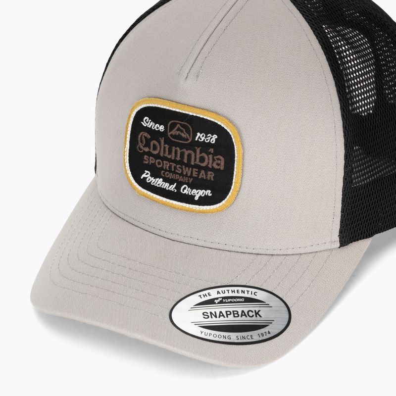 Kšiltovka Columbia Road Ready Snap Back flint grey/beer label 3