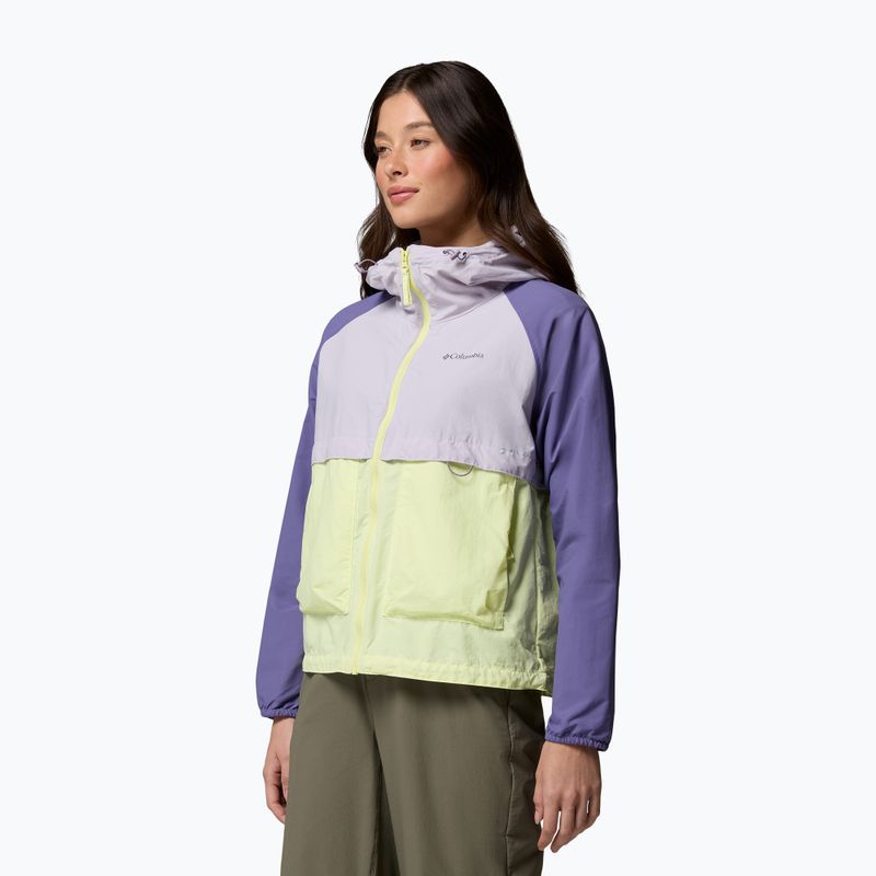 Dámská větrovka Columbia Spire Valley Windbreaker citron haze/lavender pearl/stormwatch 4