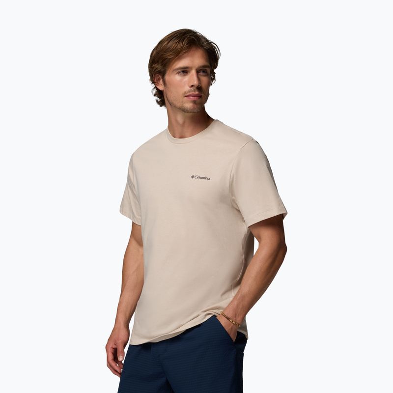 Pánské tričko Columbia CSC Basic Logo Back Tee dark stone linework c badge 4