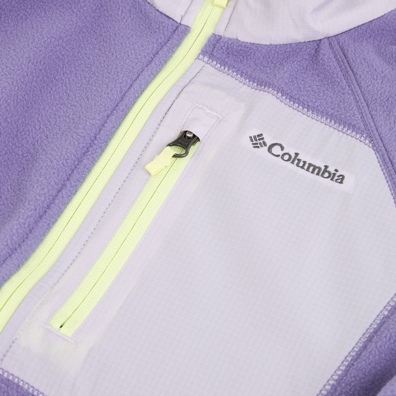 Dětská fleecová mikina Columbia Fast Trek V Full Zip stormwatch/lavender pearl 3