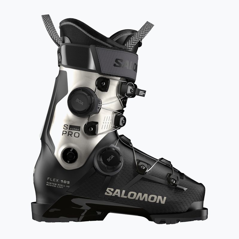 Dámské lyžařské boty Salomon S/PRO Supra Dual Boa 105 W GW black/light bronze metallic/black