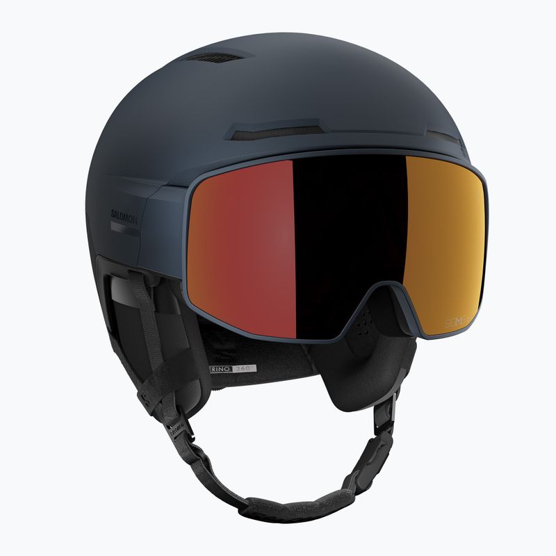Lyžařská helma Salomon Driver Prime Sigma Plus dress blue/sigma poppy red/sigma ice blue