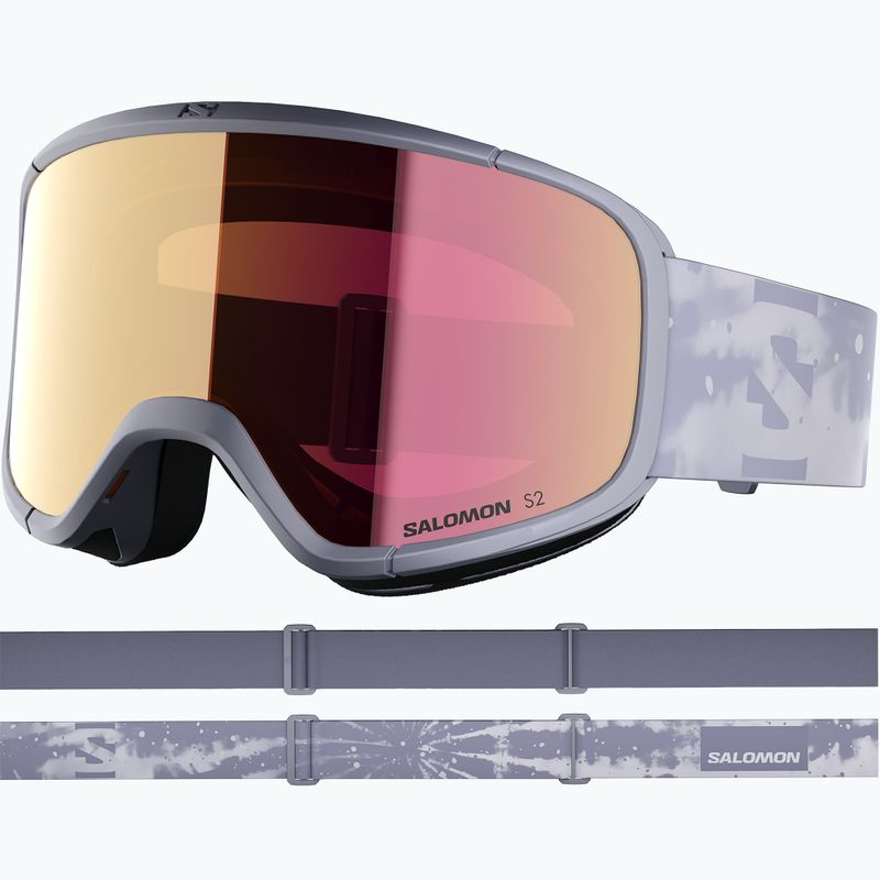 Lyžařské brýle Salomon Aksium 2.0 S2 blue granite/ml ruby 2
