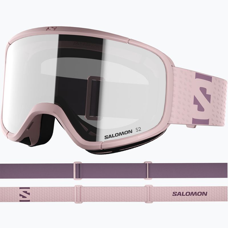 Lyžařské brýle Salomon Aksium 2.0 S2 heavenly pink/ml super white 2