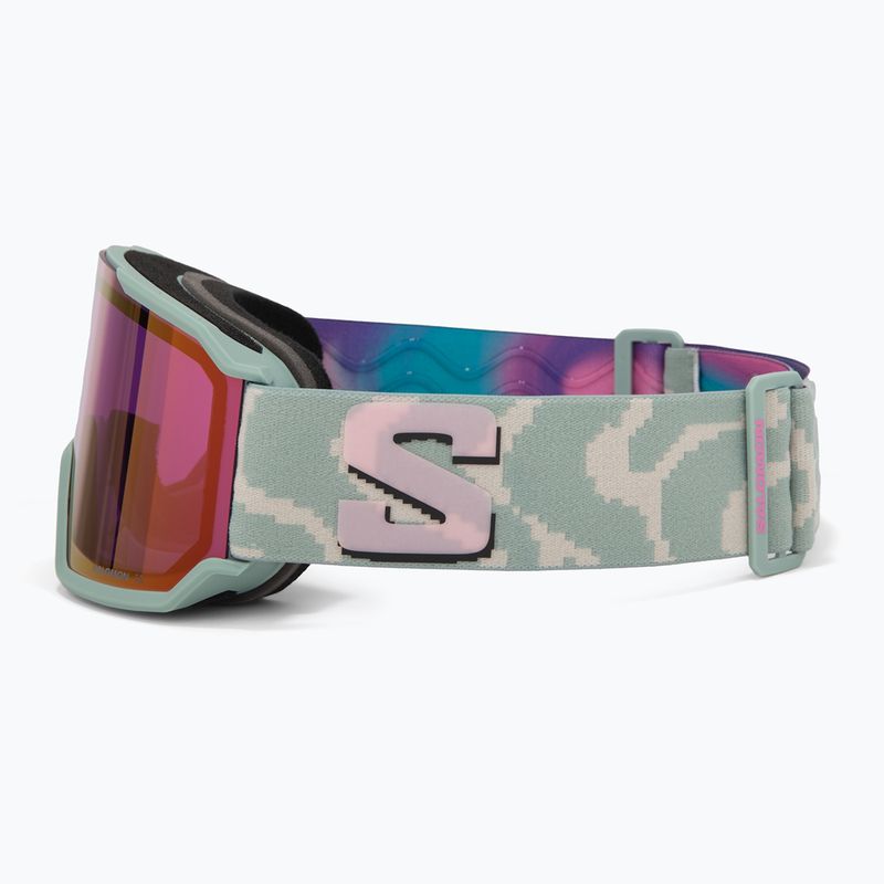 Lyžařské brýle Salomon S/View 3 iceberg green/ml ruby 4