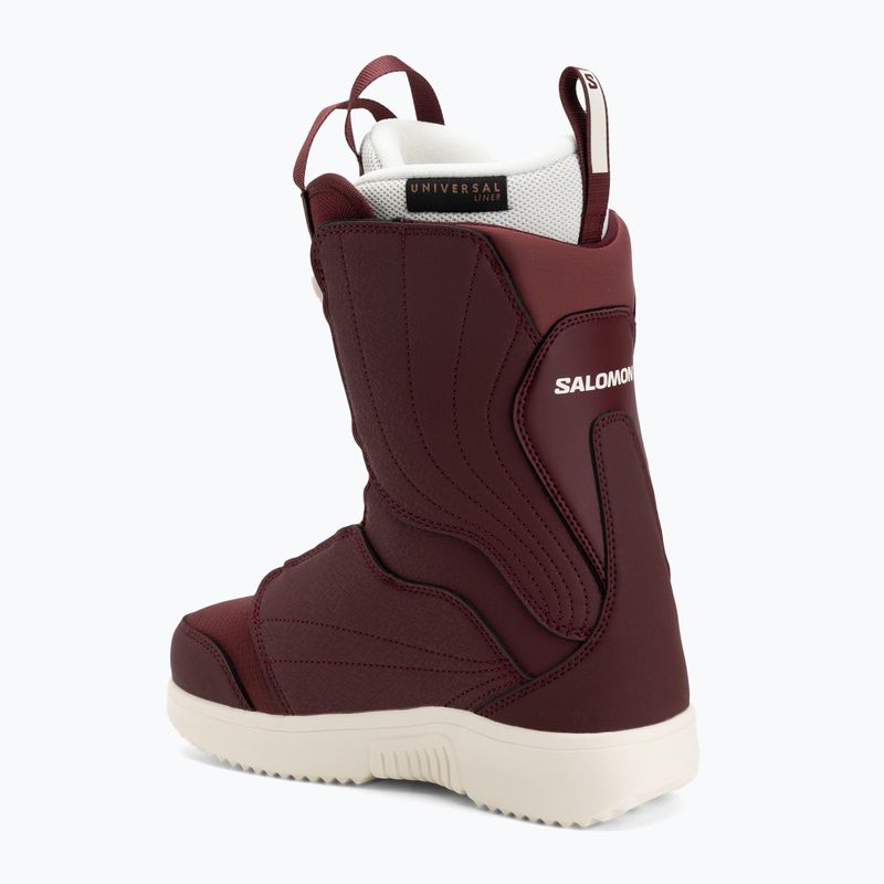 Dámské snowboardové boty Salomon Pearl Boa W Tawny Port/Tawny Port/Vanilla Ice 2