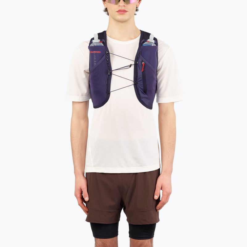 Běžecká vesta Salomon Active Skin 4 GRVL martime blue / astral aura / haute red 4