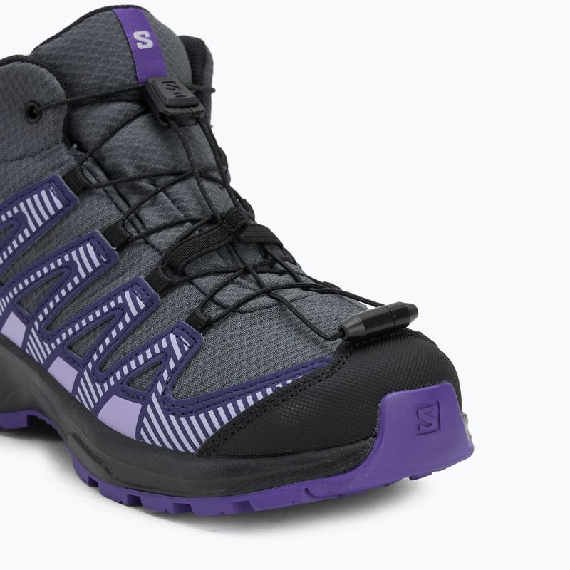 Dětské turistické boty Salomon XA Pro V8 MID WP turbulence / black / liberty 7