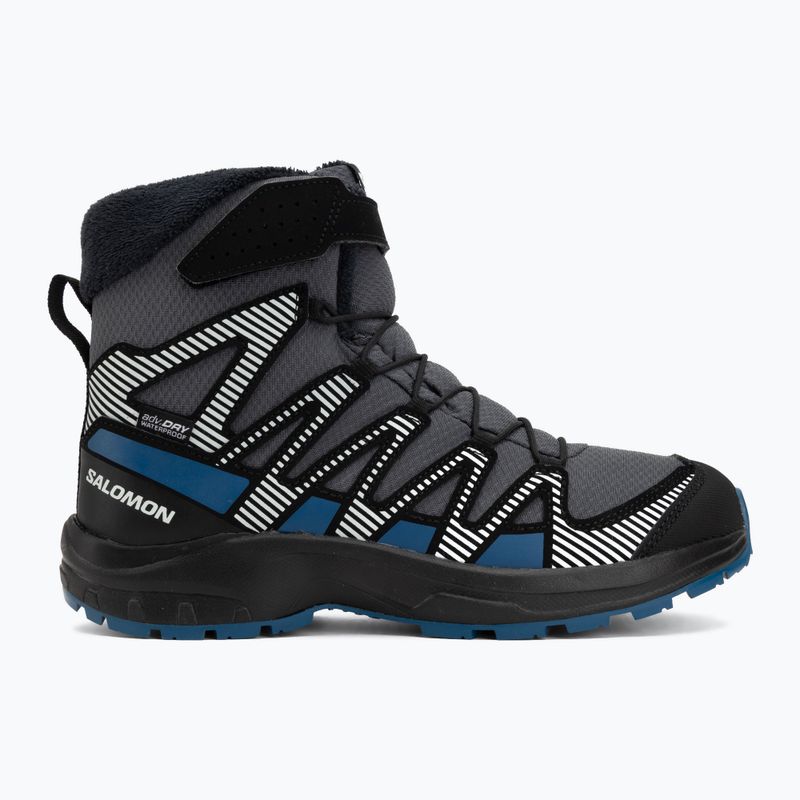 Dětské turistické boty Salomon XA Pro V8 Winter Waterproof turbulence / black / dark blue 2