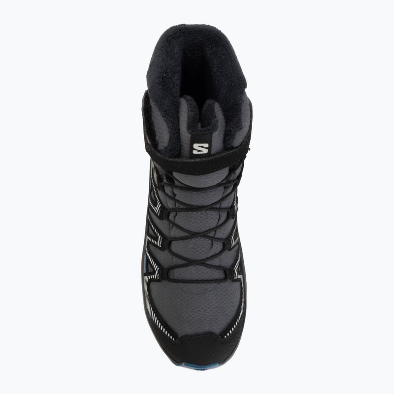 Dětské turistické boty Salomon XA Pro V8 Winter Waterproof turbulence / black / dark blue 5