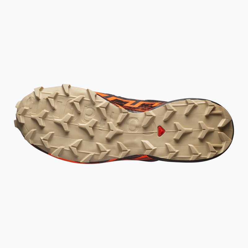 Pánské běžecké boty Salomon Speedcross 6 GTX černé/šokující oranžové/bílé pepřové 5