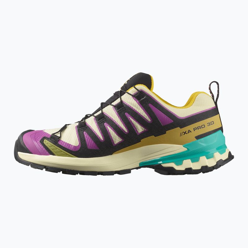 Dámské běžecké boty Salomon XA PRO 3D V9 GTX transparent yellow/black/waterfall 2