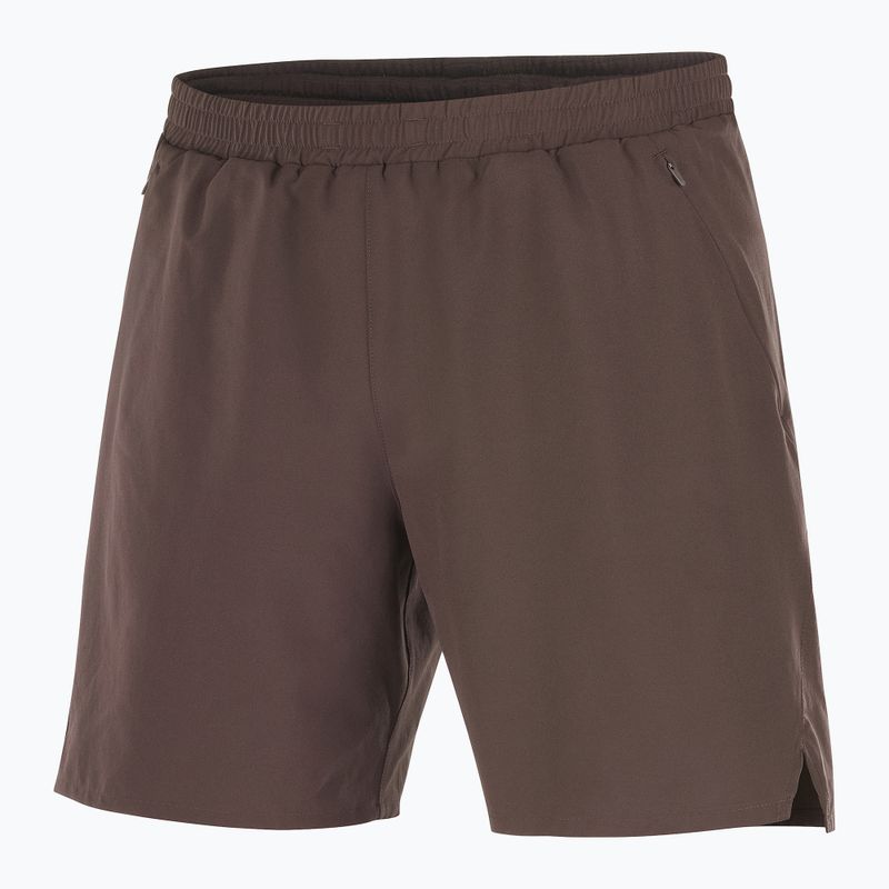 Pánské běžecké šortky Salomon Shakeout C 2IN1 7" coffee bean 4