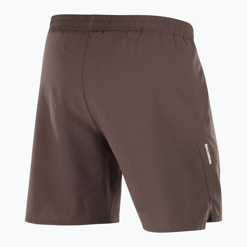 Pánské běžecké šortky Salomon Shakeout C 2IN1 7" coffee bean 6