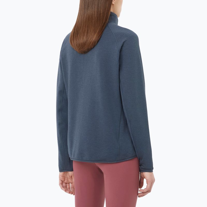 Dámská trekkingová mikina Salomon Essential Lightwarm Half Zip blue night 2