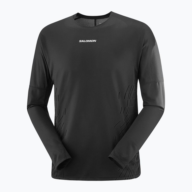 Pánský běžecký longsleeve Salomon Sense Aero GFX deep black 3