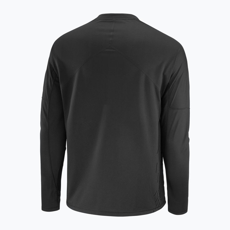 Pánský běžecký longsleeve Salomon Sense Aero GFX deep black 4