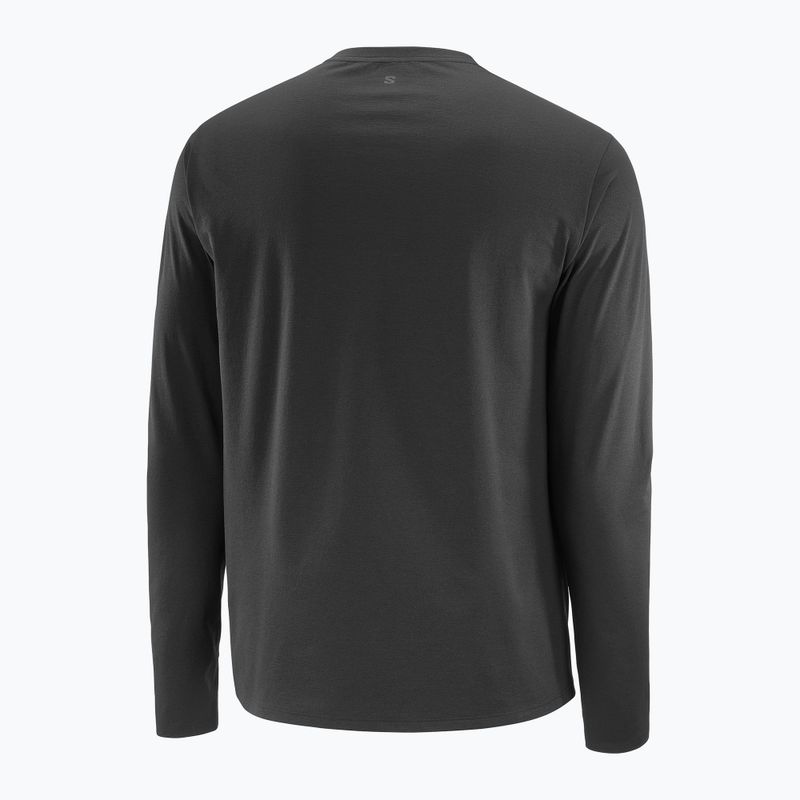 Pánské tričko Longsleeve Salomon Trackline deep black 5