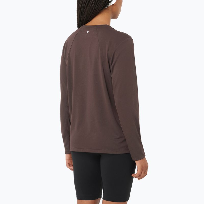Dámské tričko Longsleeve Salomon Shakeout Core coffe bean 2
